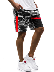 Moške kratke hlače sive OZONEE JS/KK300160