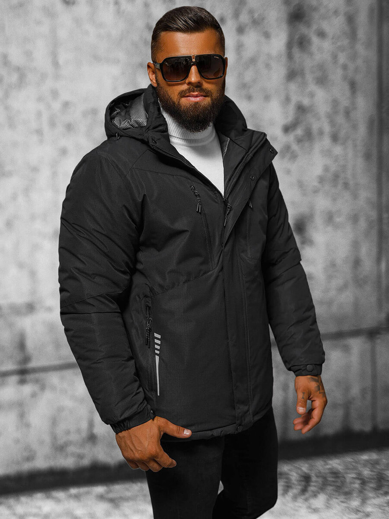 Moška jakna črna OZONEE JS/22M321/392