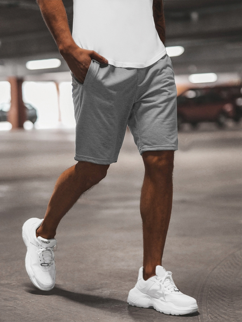 Moške športne kratke hlače sive OZONEE JS/8K100/2Z