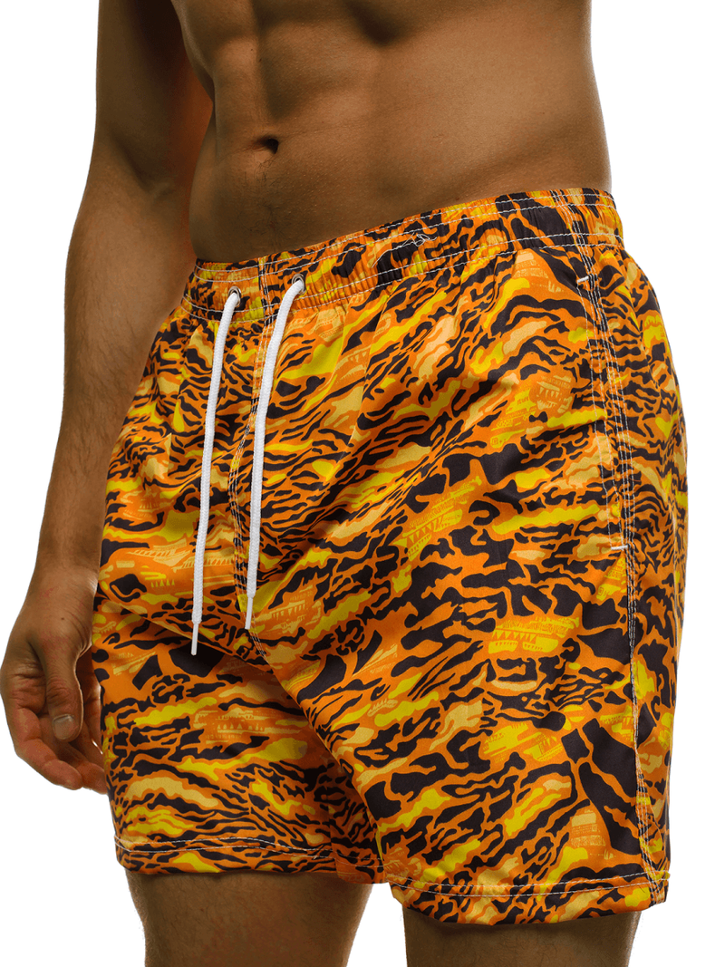 Moške kopalne kratke hlače oranžne OZONEE JS/ST072