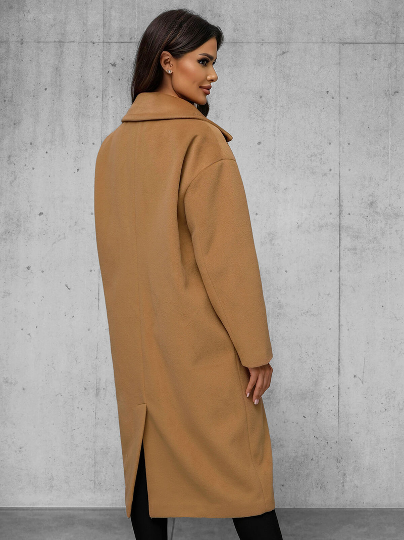 Ženski plašč camel OZONEE JS/11Z8161