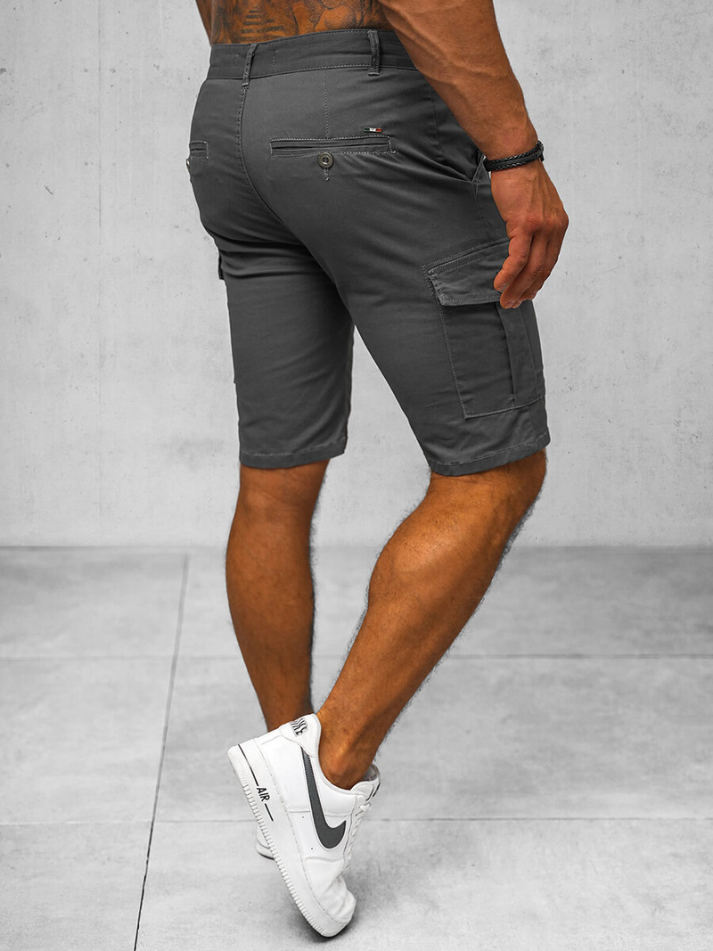 Moške Kratke Hlače Chino Grafitne OZONEE NB/MP0188GS