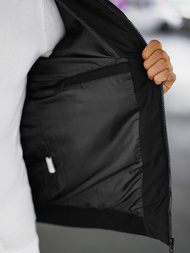 Moška zimska jakna belo-črna OZONEE JS/31M5030/392Z