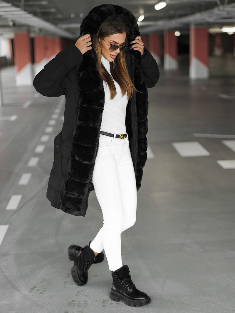 Ženska jakna črna OZONEE JS/5M3158/392Z