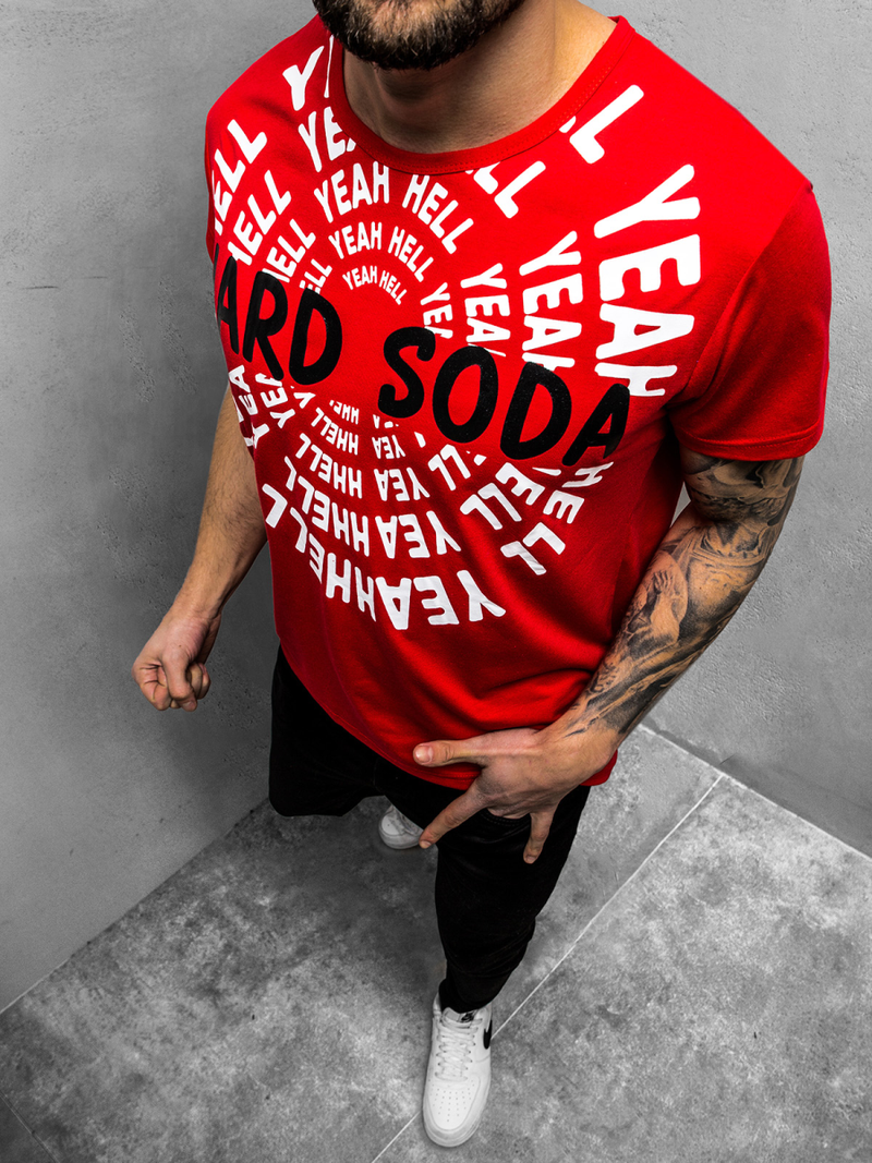 Moška majica rdeča OZONEE JS/KS1948Z