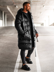 Moška zimska jakna črna OZONEE O/M3205Z