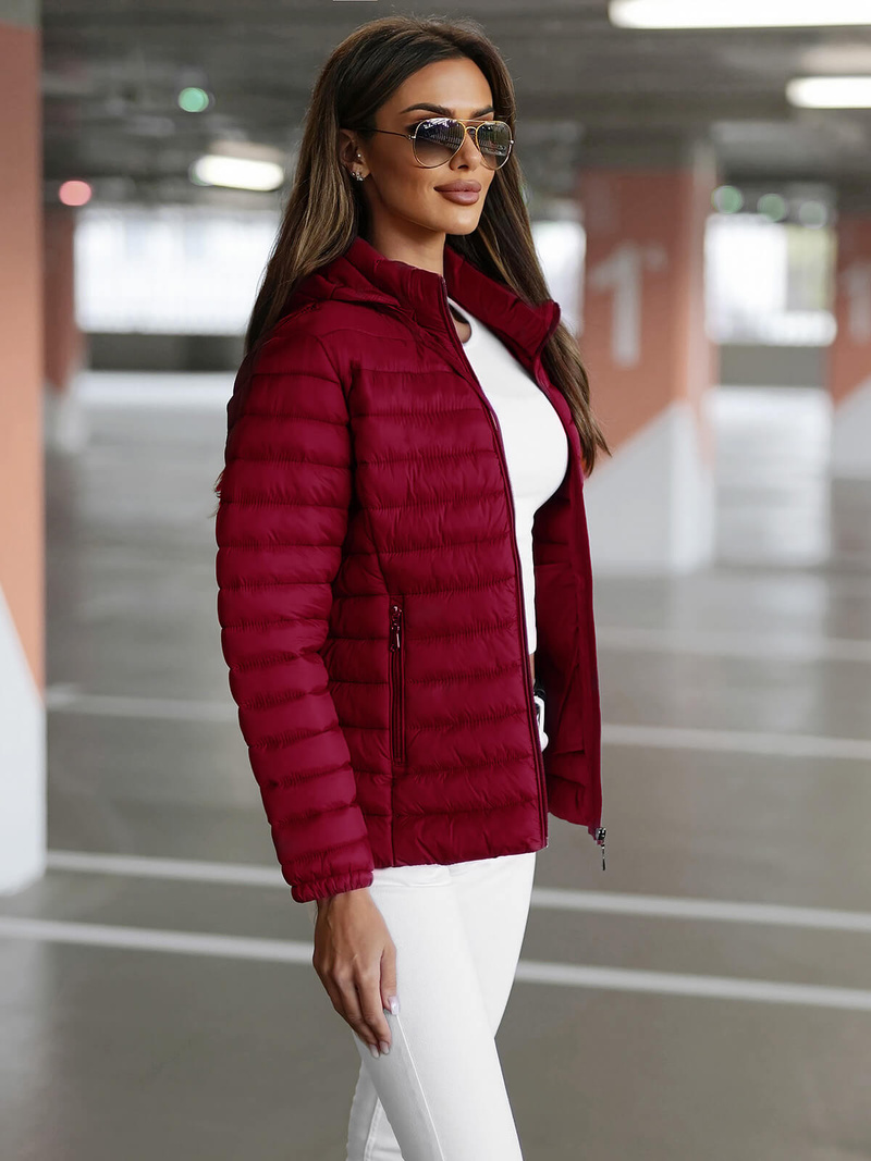 Ženska jakna bordo OZONEE JS/16M9101/06Z