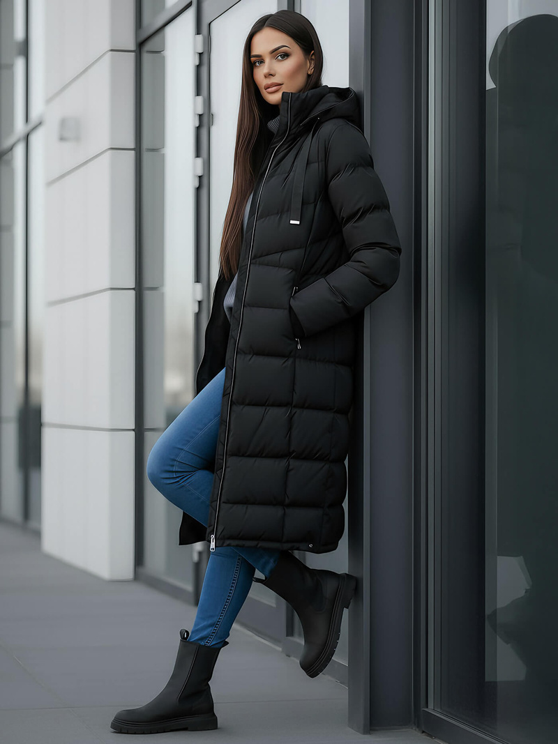 Ženska jakna črna OZONEE JS/M736/392Z