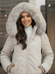 Ženska jakna svetlo-siva OZONEE JS/16M9296/280Z