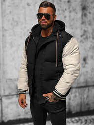 Moška jakna črna OZONEE JS/31M5002