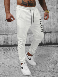 Moške športne hlače bele OZONEE O/D9125