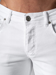 Moške kavbojke bele OZONEE E/5348/01Z