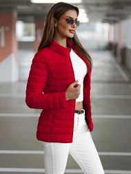 Ženska jakna rdeča OZONEE JS/16M9111/270Z