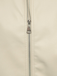 Ženska usnjena jakna bež OZONEE O/G116Z