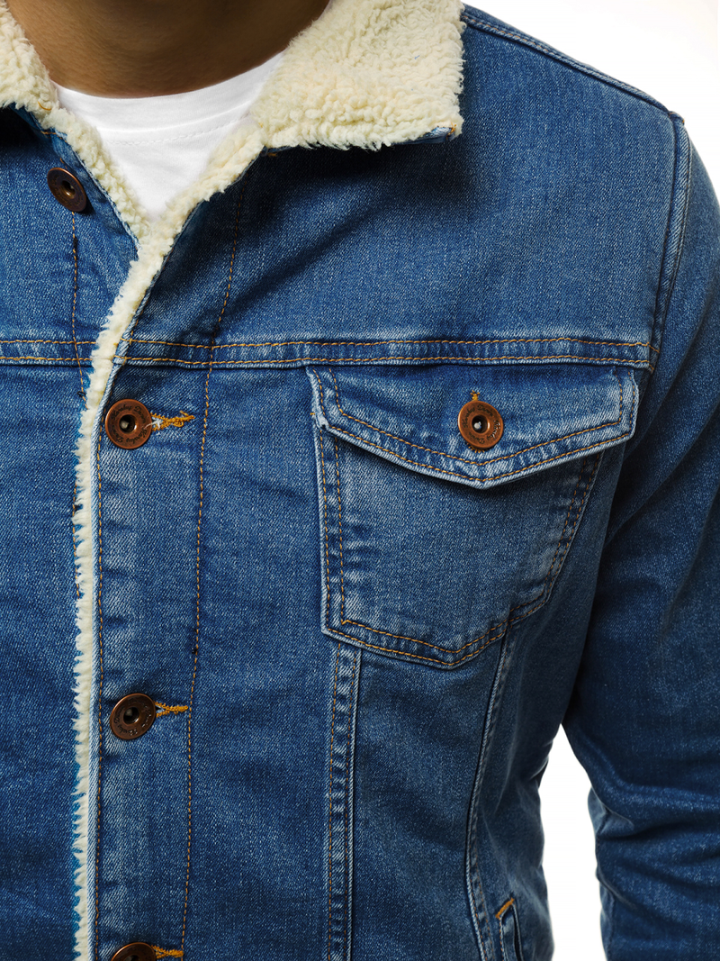 Moška jeans jakna svetlo-modra OZONEE BN/5938