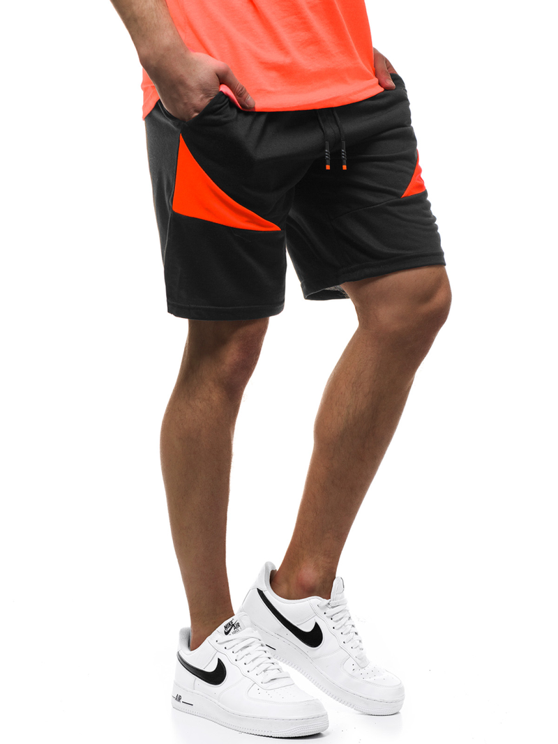 Moške kratke hlače črne OZONEE JS/KS2507