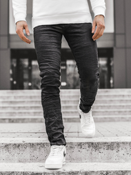 Moške kavbojke jogger črne OZONEE V/1976