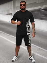 Moška trenirka črna OZONEE JS/27C6531/3