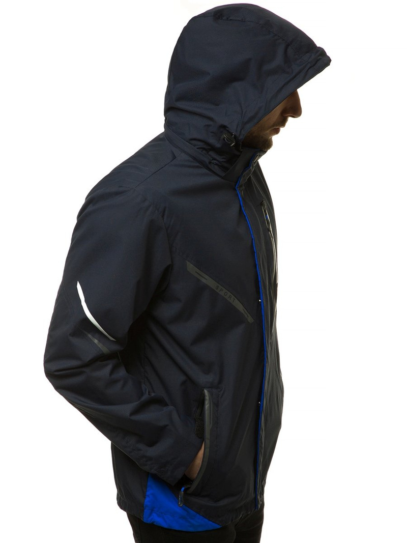 Moška prehodna jakna mornarsko modra OZONEE MG/2517