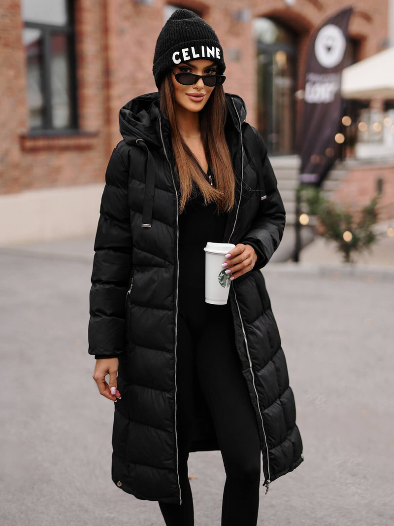 Ženska jakna črna OZONEE JS/M736/392Z