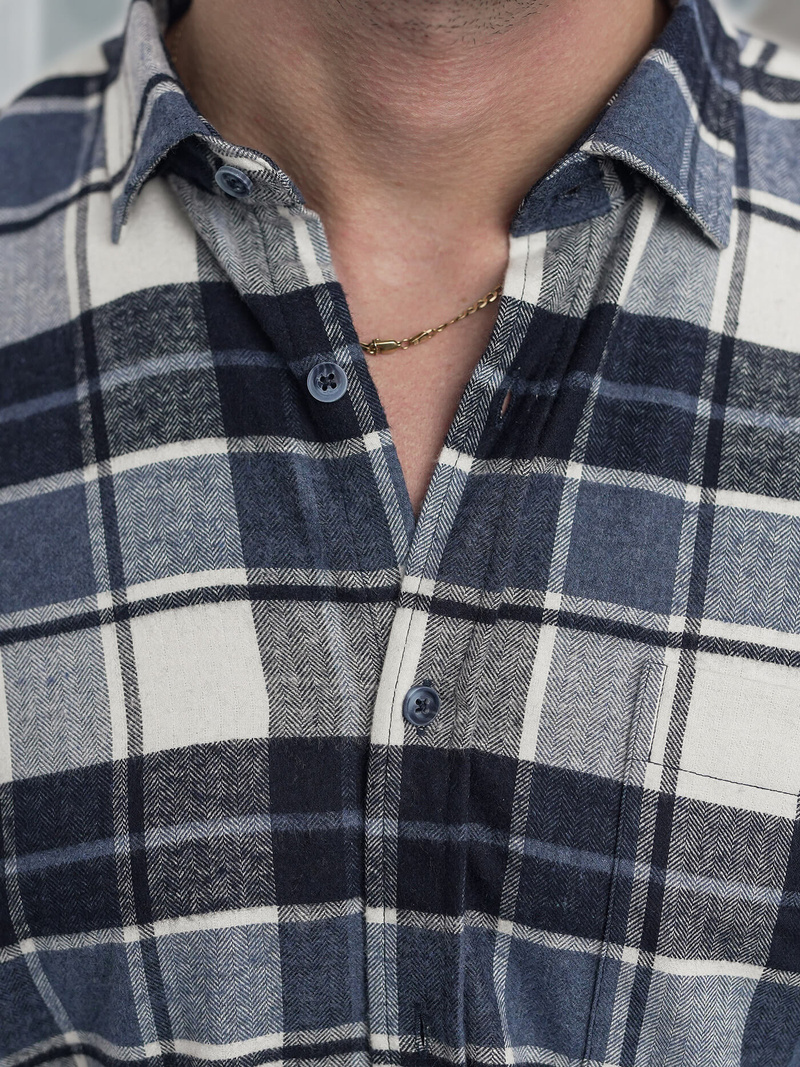 Moška srajca modra OZONEE V/V175Z