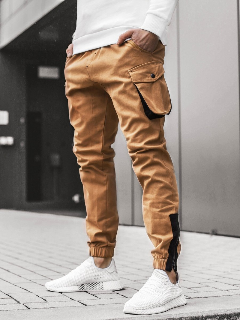 Moške hlače jogger camel OZONEE A/705