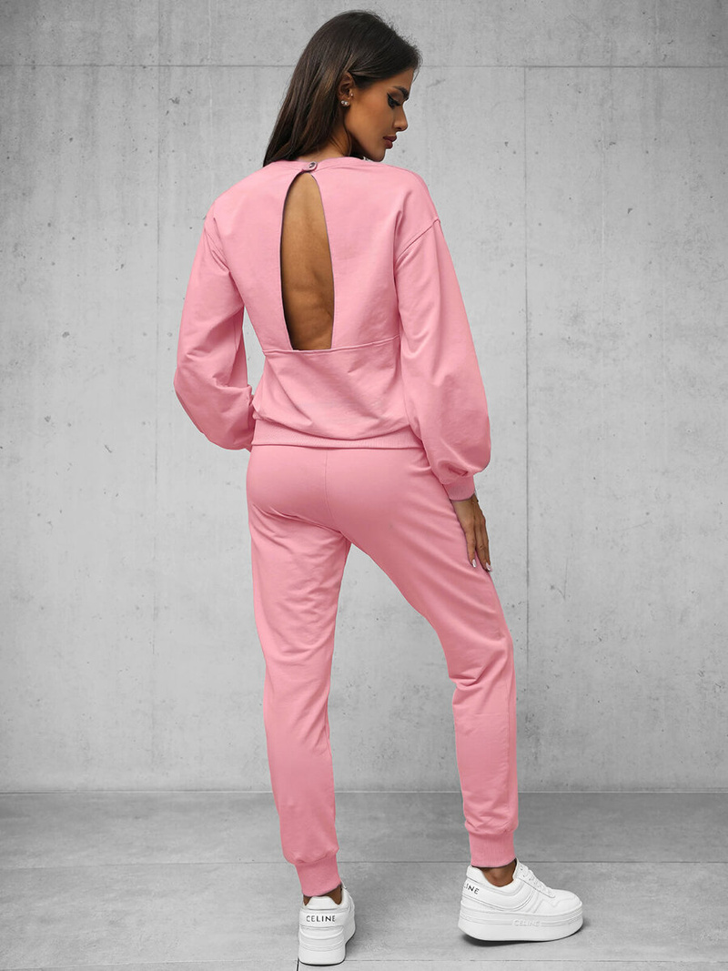 Ženski dvodelni komplet trenirka roza OZONEE O/12113Z