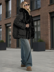 Ženska jakna črna OZONEE JS/16M9185/392