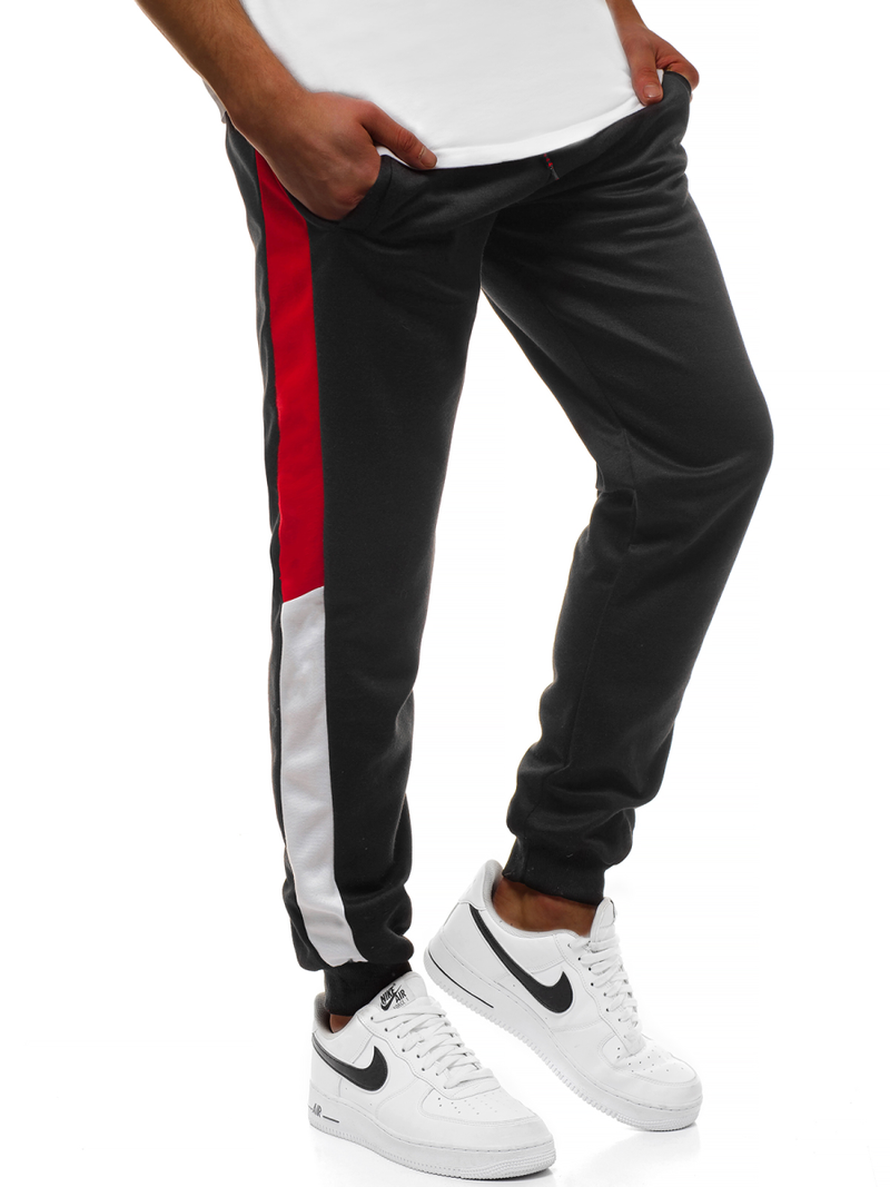 Moške športne hlače črne OZONEE JS/JZ11012