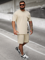 Moška trenirka bež OZONEE JS/27C6531/6