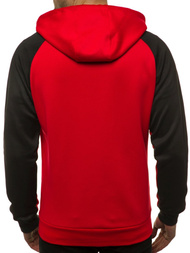 Moška jopa z zadrgo rdeča OZONEE JS/88006