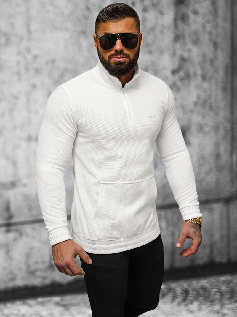 Moška jopa ecru OZONEE O/TB2302