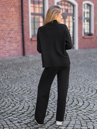 Ženski dvodelni komplet trenirka črn OZONEE JS/53C5203/3