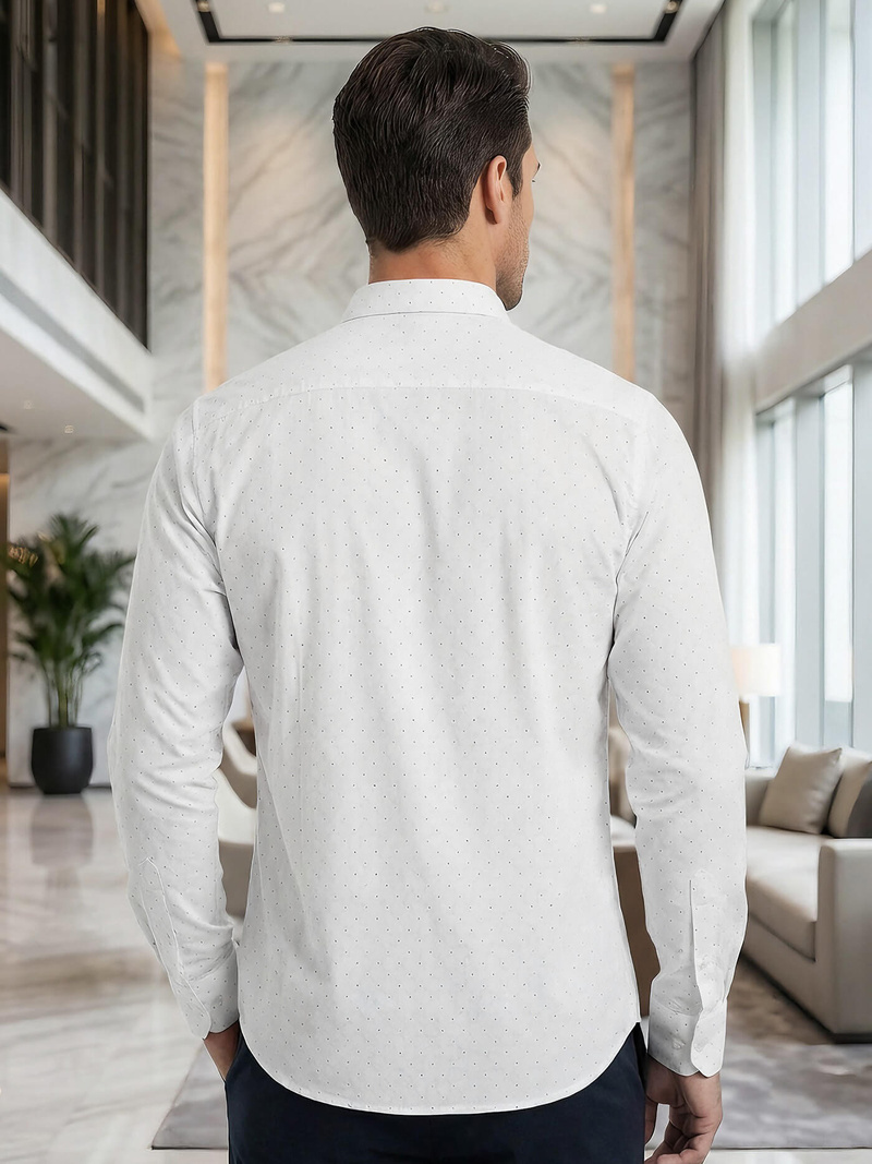 Moška srajca bela OZONEE V/V185Z