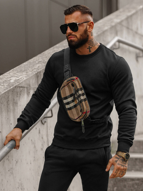 Moška trenirka črna OZONEE JS/68C10380/3Z