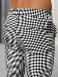 Moške hlače chino črno-bele OZONEE DJ/5531Z