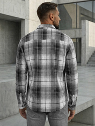 Moška srajca črno-bela OZONEE NB/MC728N/4Z