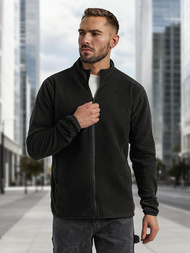 Moška jopa z zadrgo črna OZONEE JS/HH016/3