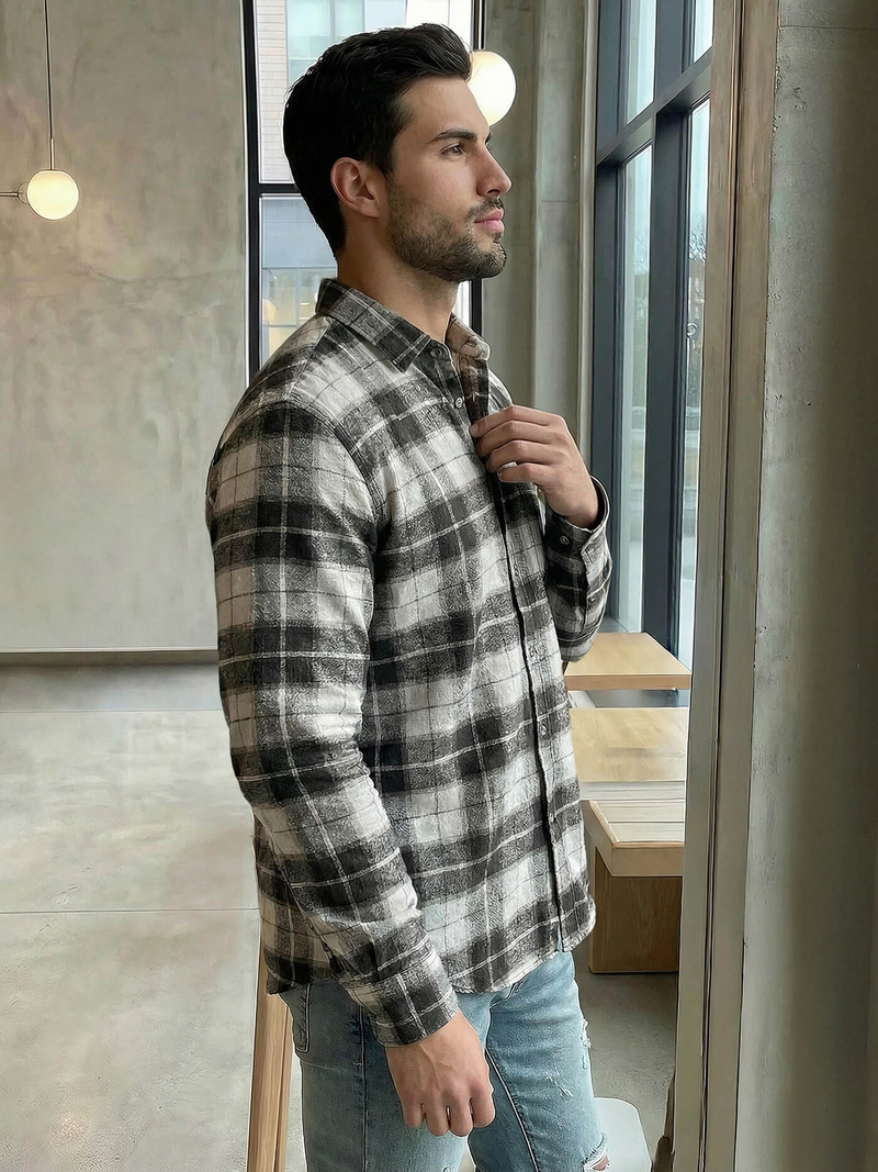 Moška srajca siva OZONEE V/V172Z