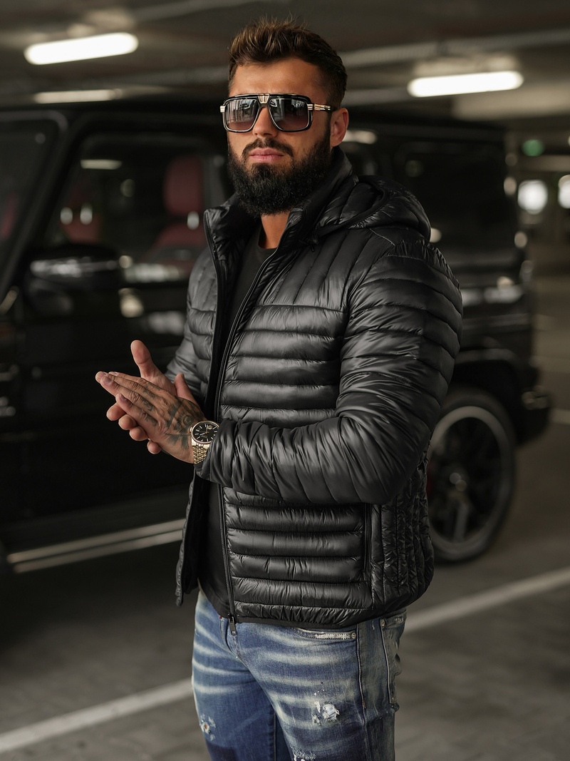 Moška jakna črna OZONEE JS/16M9336/392BZ