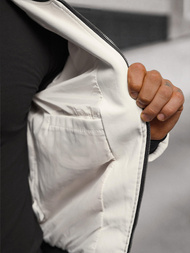 Moška usnjena jakna bela OZONEE O/88120