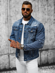 Moška jeans jakna modra OZONEE NB/MJ507BZ