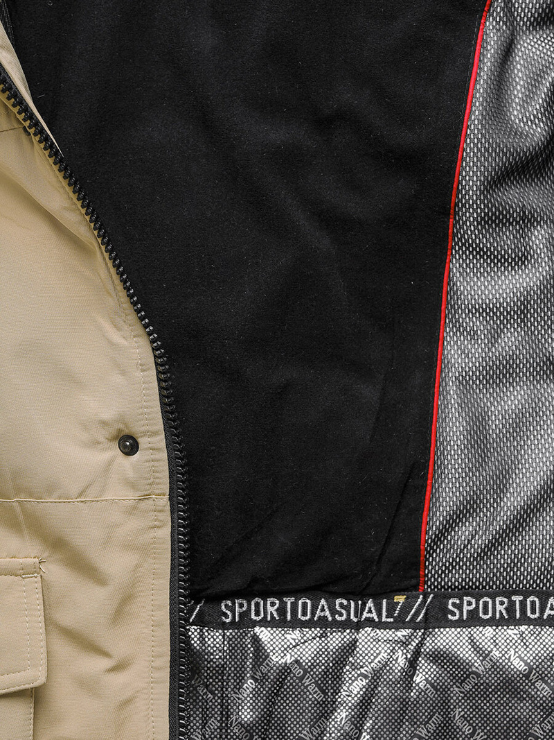 Moška zimska jakna bež OZONEE JS/22M322/62