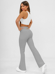 Ženske pajkice s širokimi nogami sive OZONEE JS/17K587/5