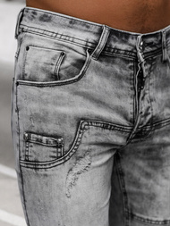 Moške kavbojke grafitne OZONEE NB/MP0163N