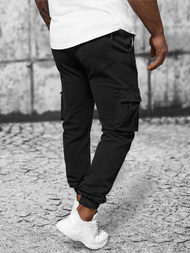 Moške Hlače Chino Jogger Črne OZONEE NB/MP0105NZ