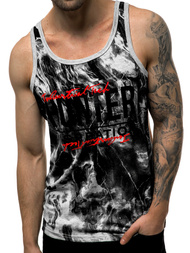 Moška majica brez rokavov siva OZONEE JS/SS11033