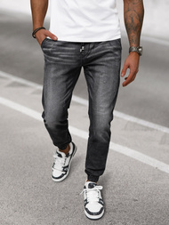 Moške kavbojke jogger črne OZONEE NB/MP0135N