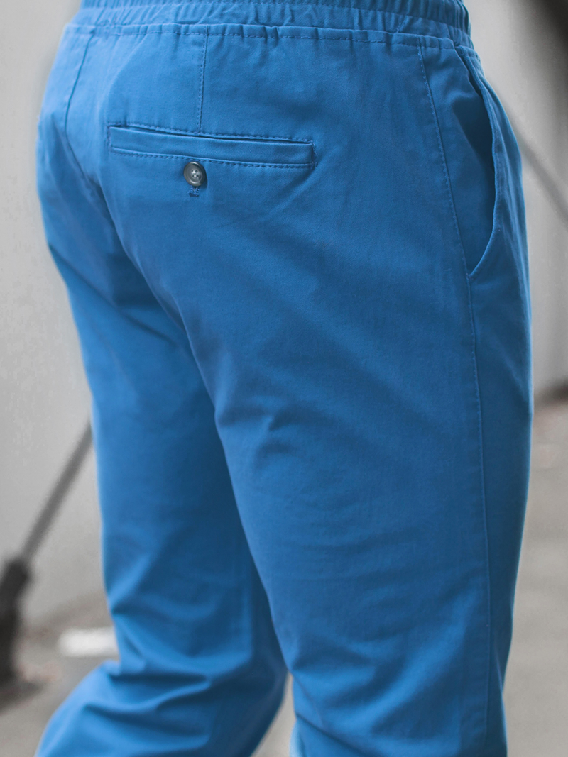 Moške hlače chino jogger svetlo-modre OZONEE JB/JP1145/2