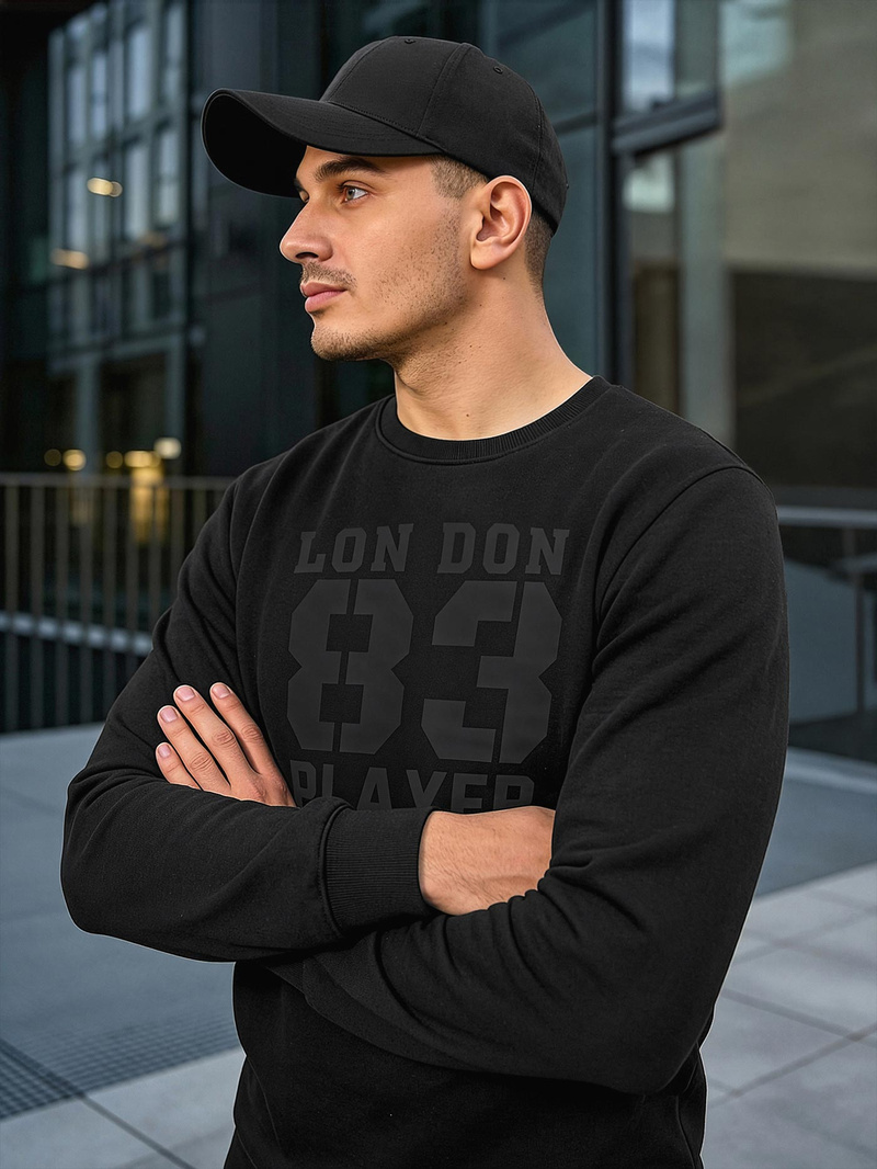 Moška jopa črna OZONEE JS/8B1976/3